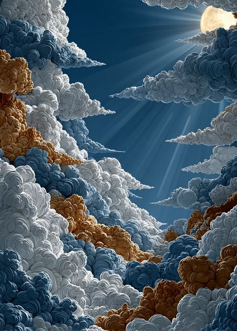 Vibrant Cirrocumulus Cloud Art