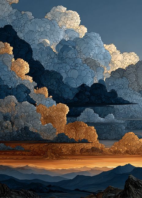 Vibrant Cirrocumulus Cloud Art